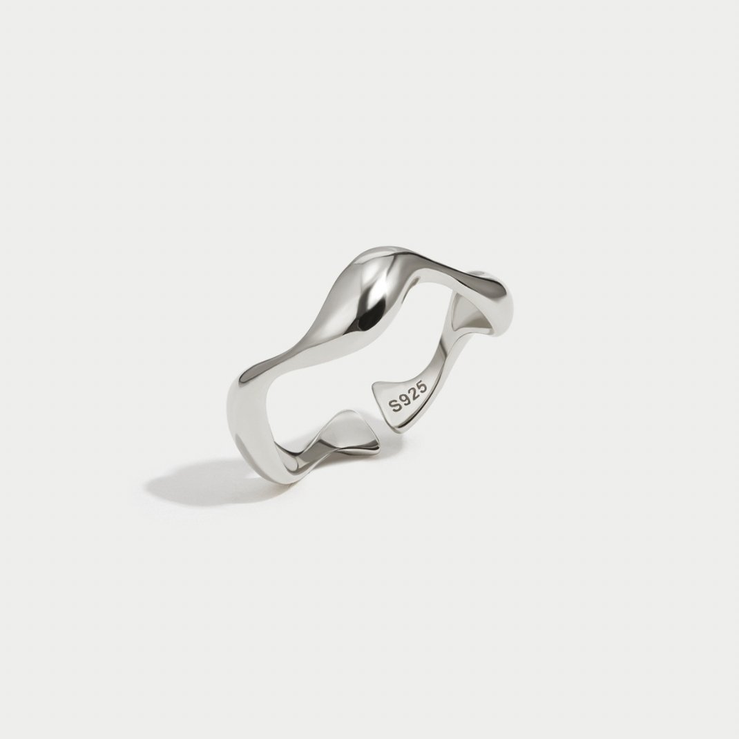 Zilveren Golf Ring