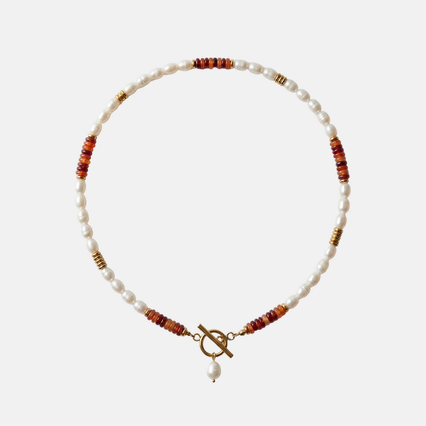 Ember Pearl Carneool Ketting