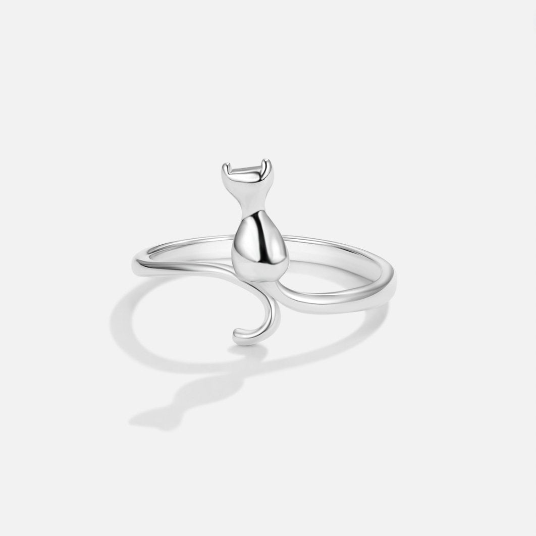 Nachtkat – Zilveren Ring