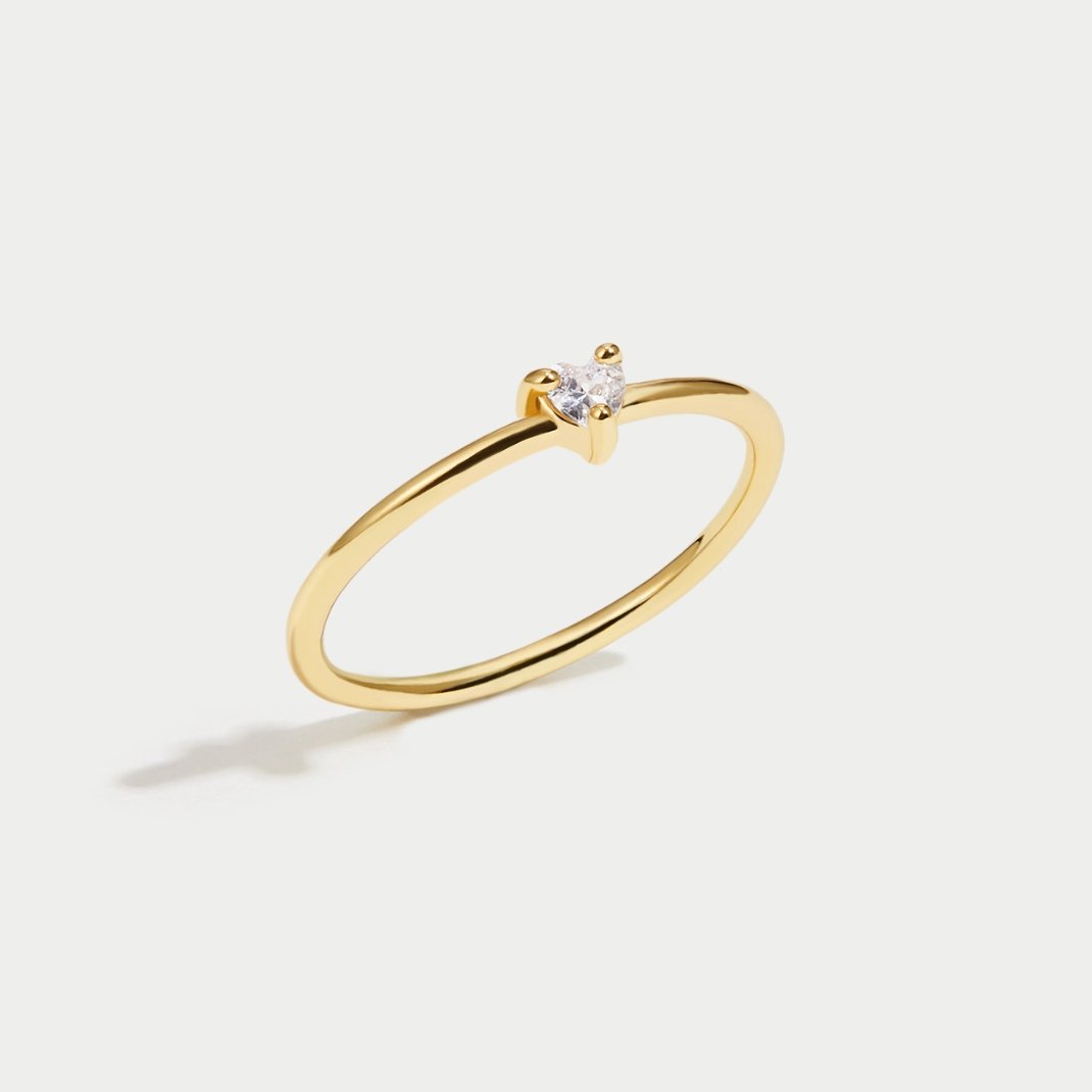 Liefde – Kristallen Hart Ring