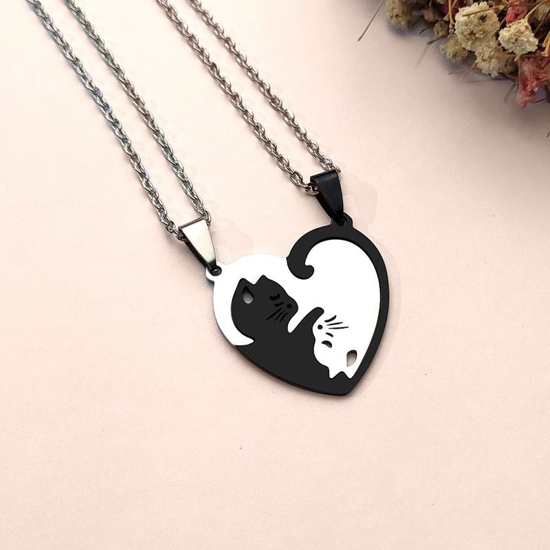 Yin Yang Zwart-witte Kattenketting