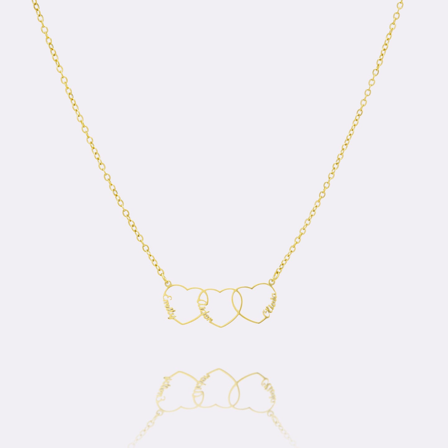 Gepersonaliseerde Hart Naam Ketting