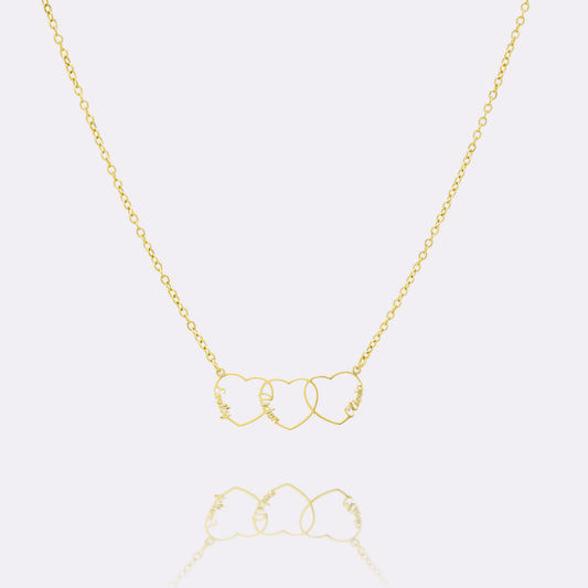 Gepersonaliseerde Hart Naam Ketting
