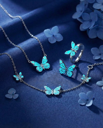 4-in-1 Set Vlinder - Blauw