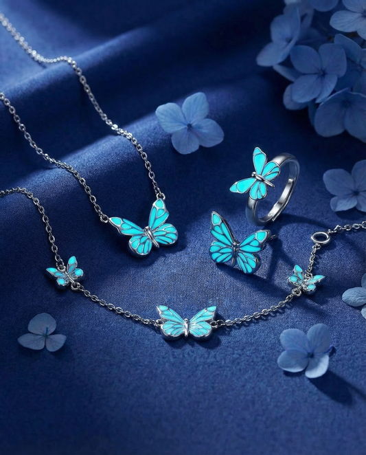 4-in-1 Set Vlinder - Blauw