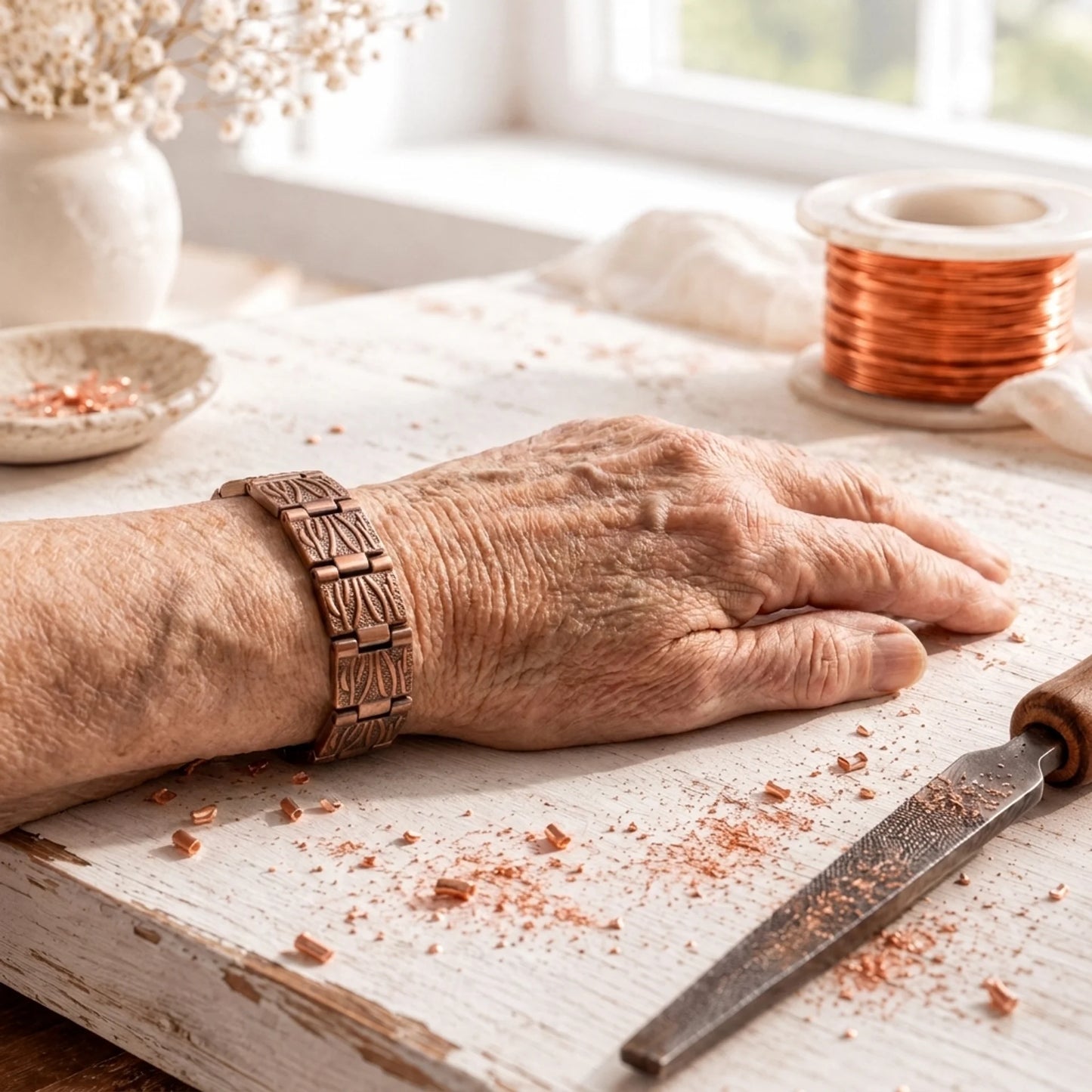 Driftwood Heren Koper Armband