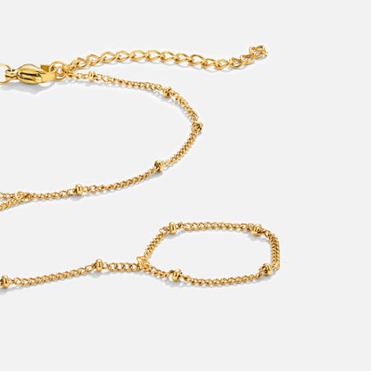 Chique Handketting Armband & Ring