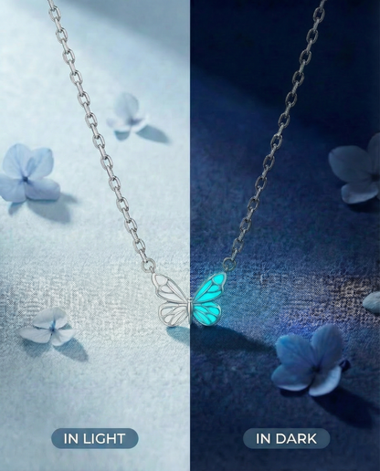 Ketting Vlinder - Blauw