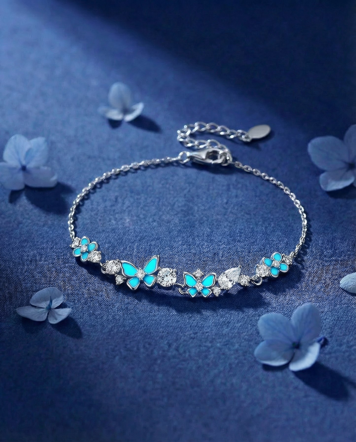 Vlinder Tuin Armband - Blauw