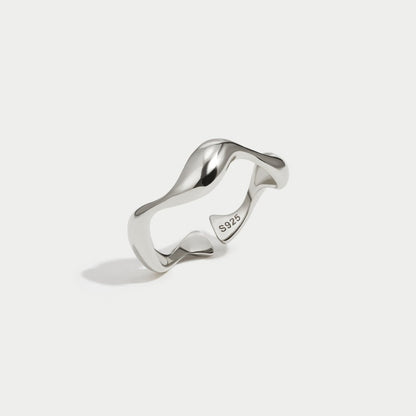 Zilveren Golf Ring