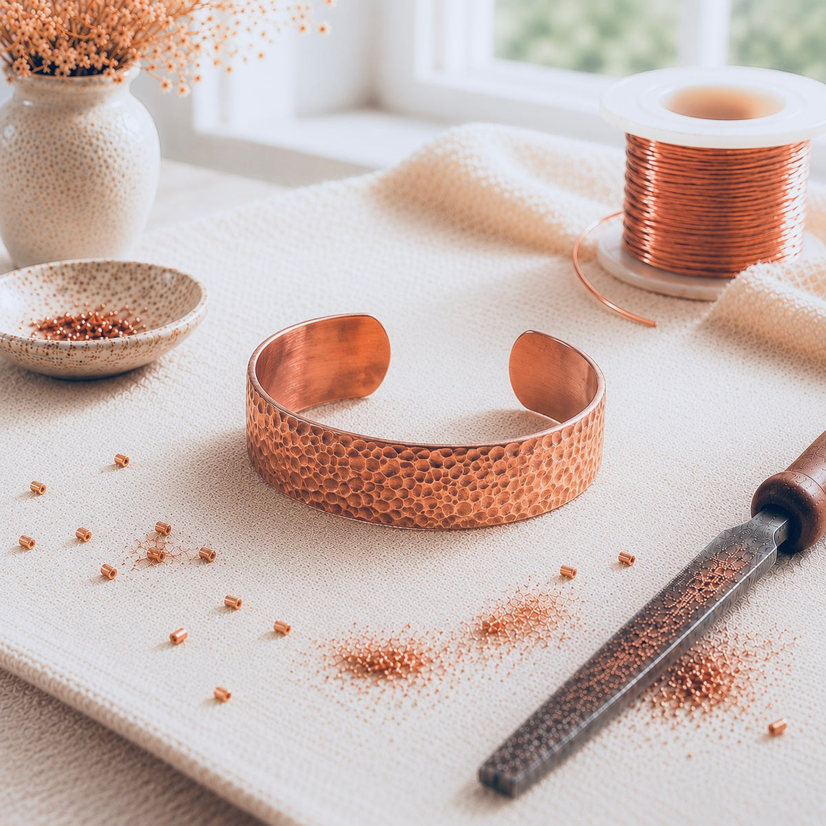 Moon koperarmband