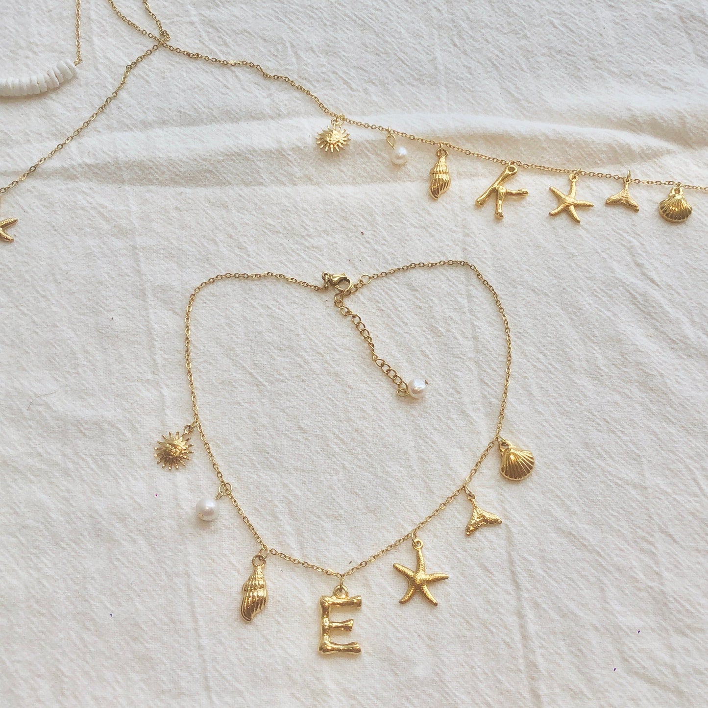 Schelpenketting met letter