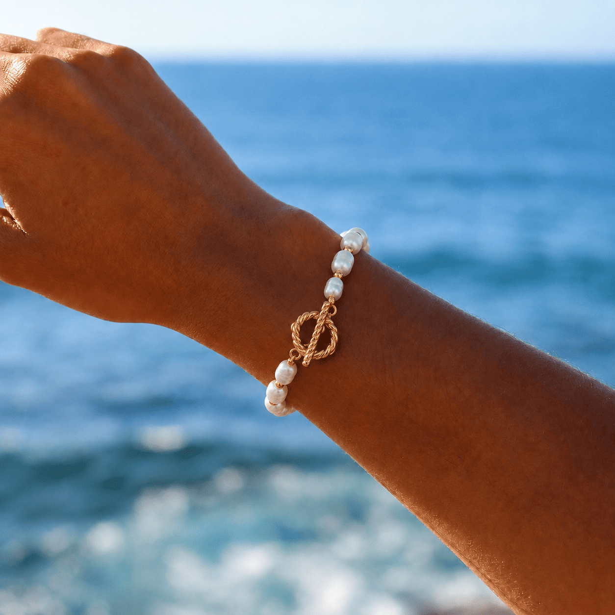 Parel Glans Armband