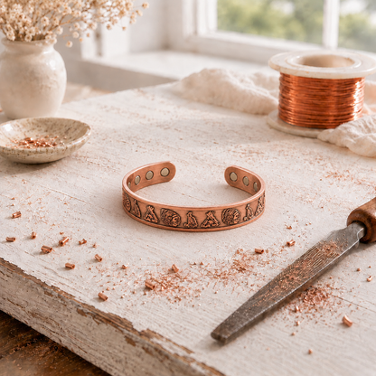 Armband van onbehandeld kope