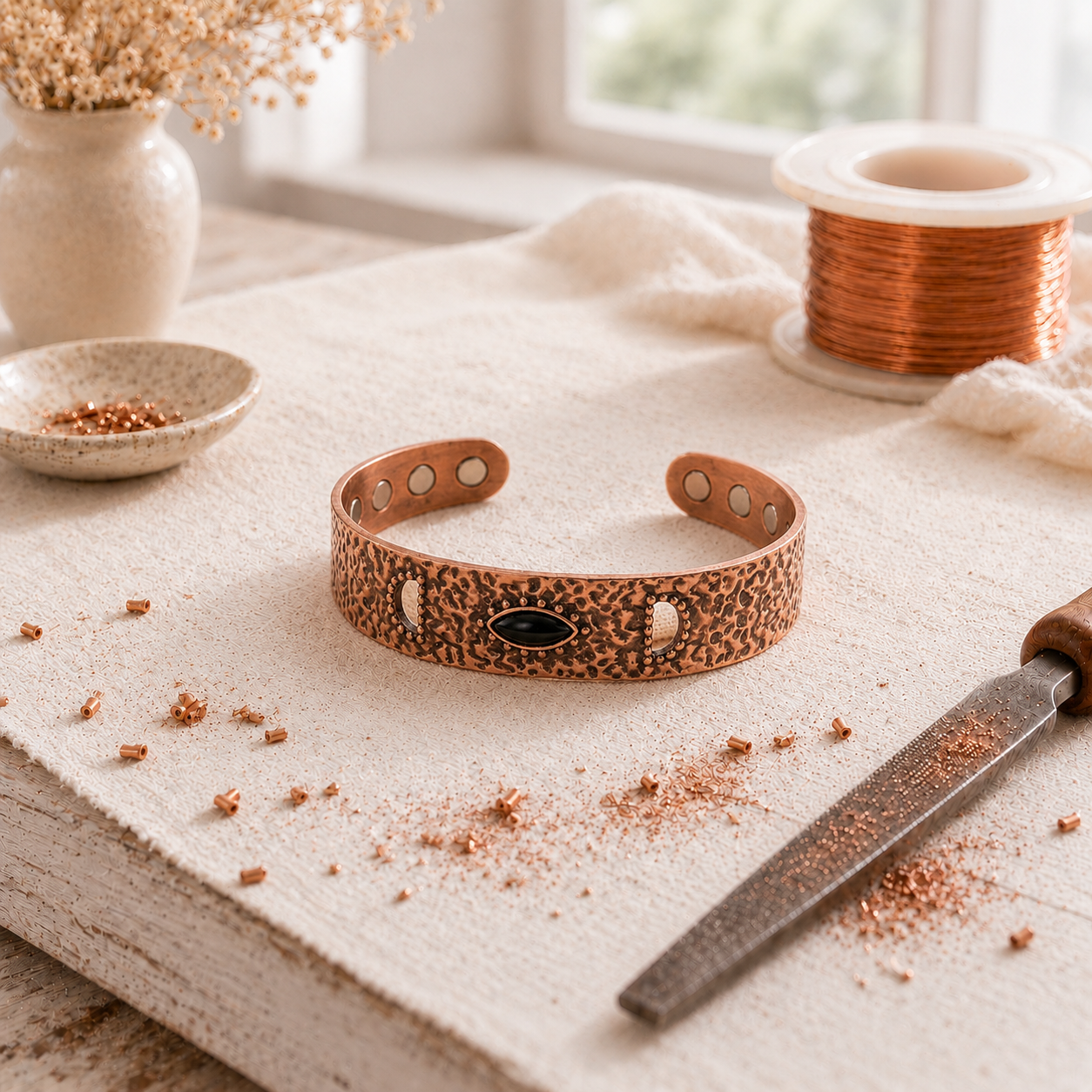 Koperen armband „Brume