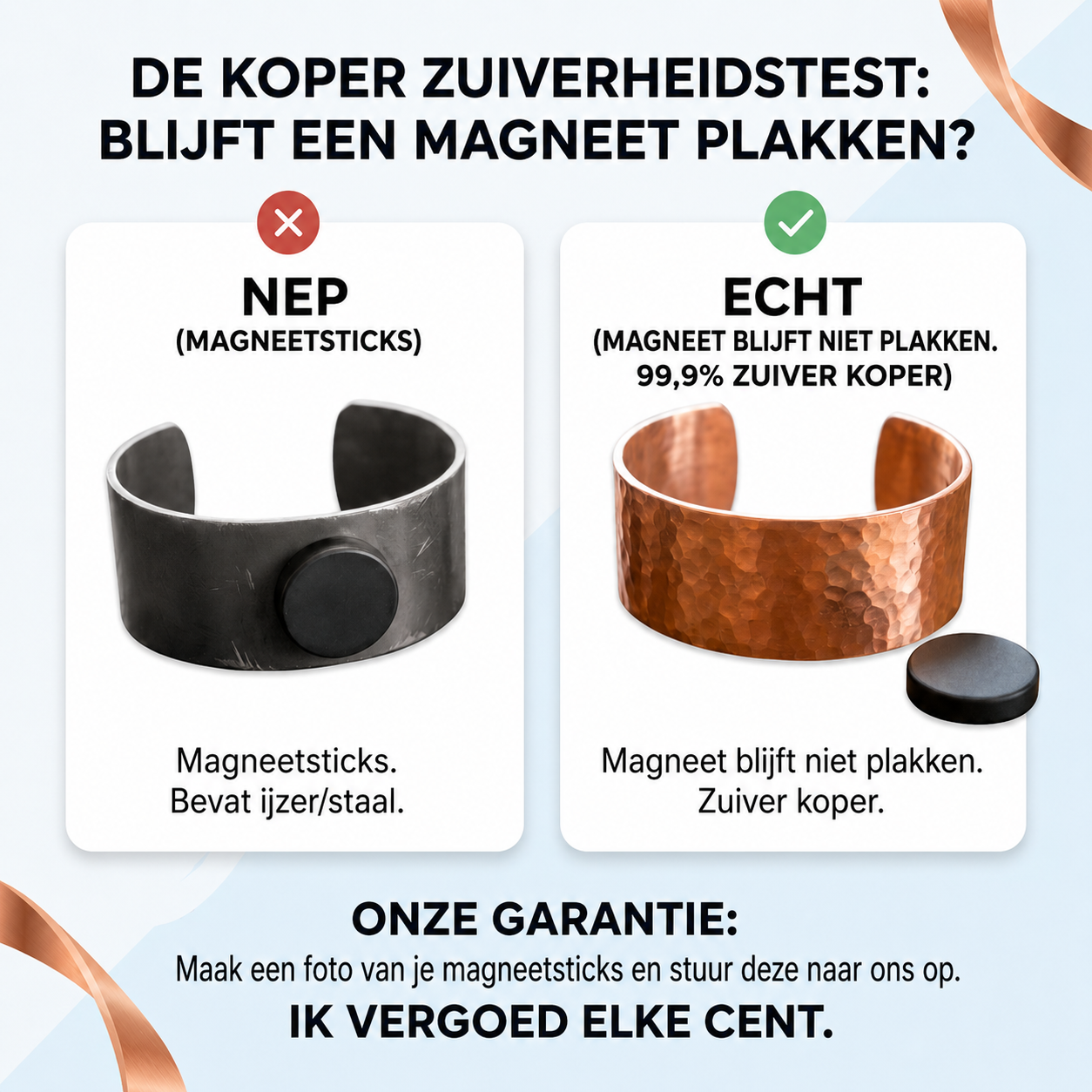 Moon koperarmband