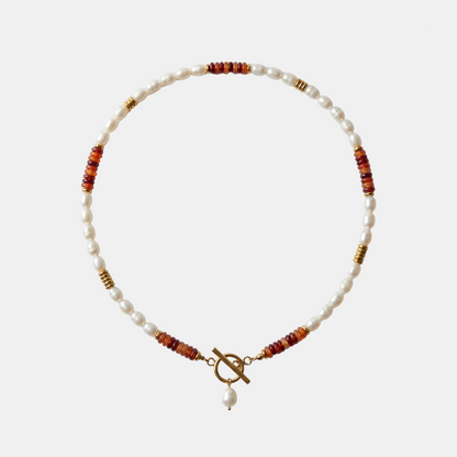 Ember Pearl Carneool Ketting