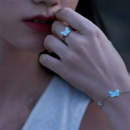Ring Vlinder - Blauw