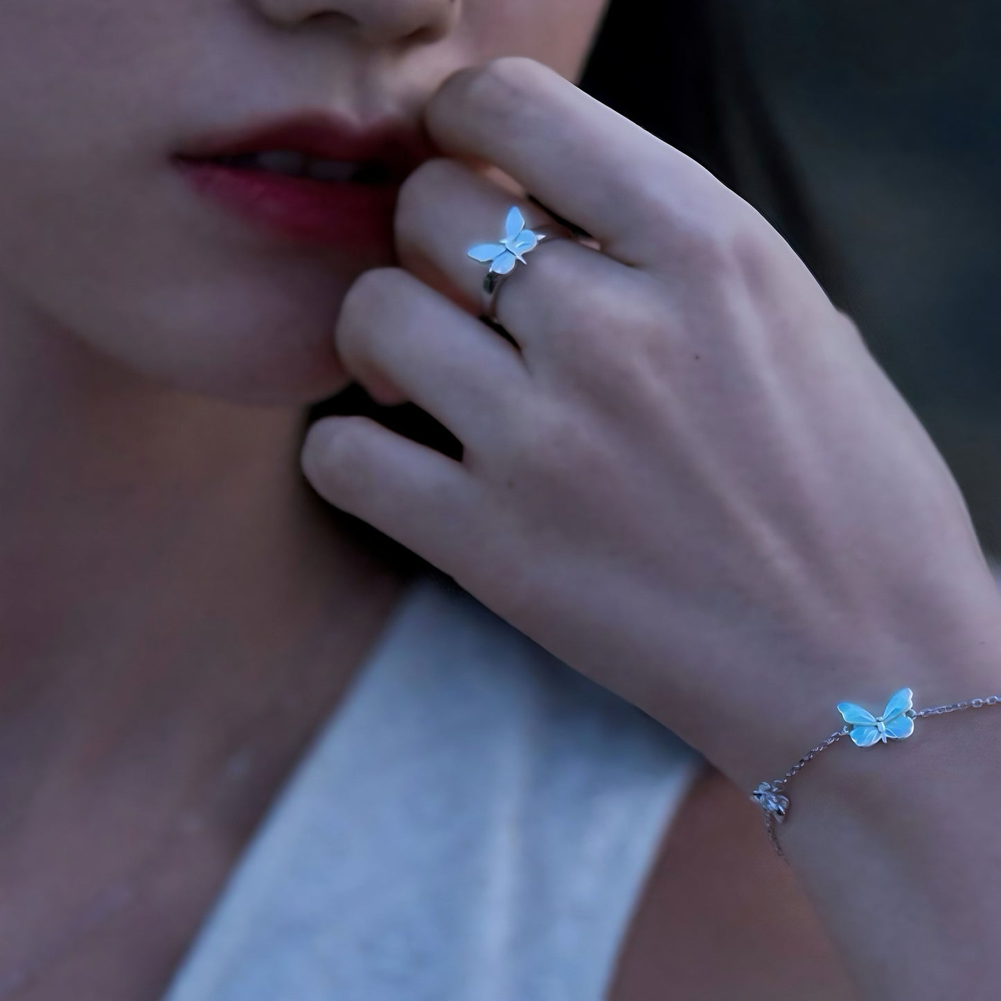 4-in-1 Set Vlinder - Blauw