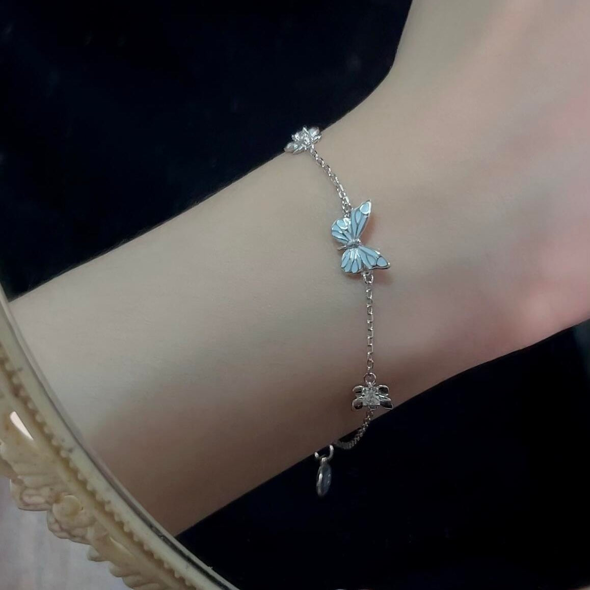 Armband Vlinder - Blauw