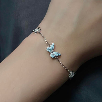 Armband Vlinder - Blauw