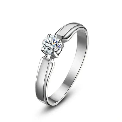 Solitaire ring handtekening Clara