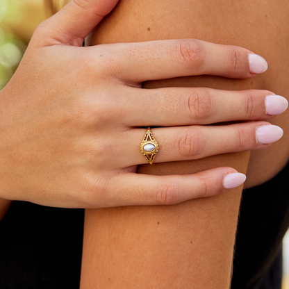 Koninklijk – Vintage Parel Ring
