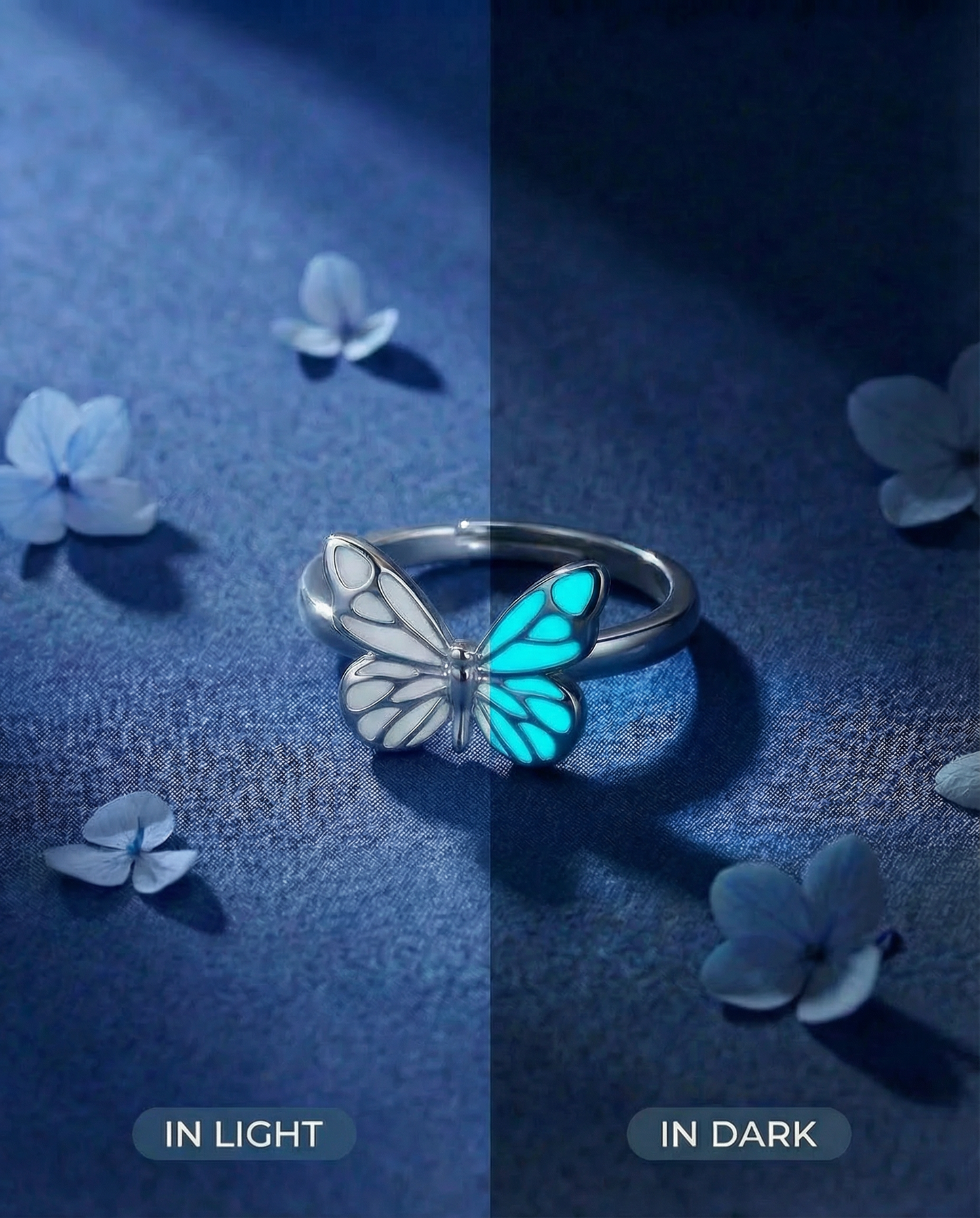 Ring Vlinder - Blauw