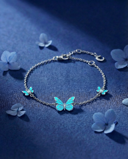 Armband Vlinder - Blauw
