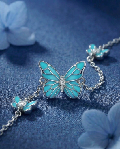 Armband Vlinder - Blauw