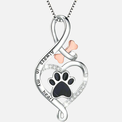 Gelukspootketting met Hart, Bot en Oneindigheidssymbool