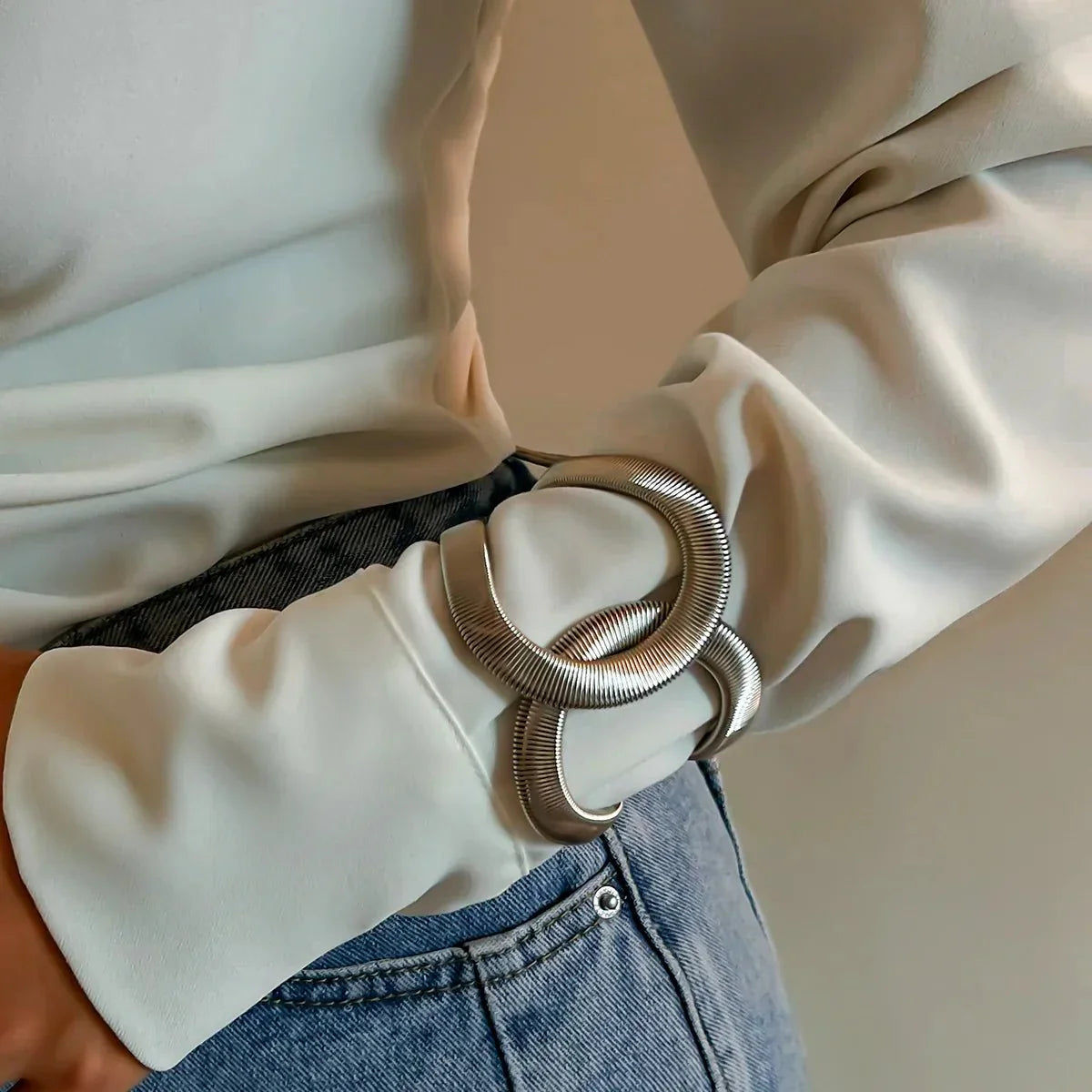 Chunky Spiraal Cuff Bracelet