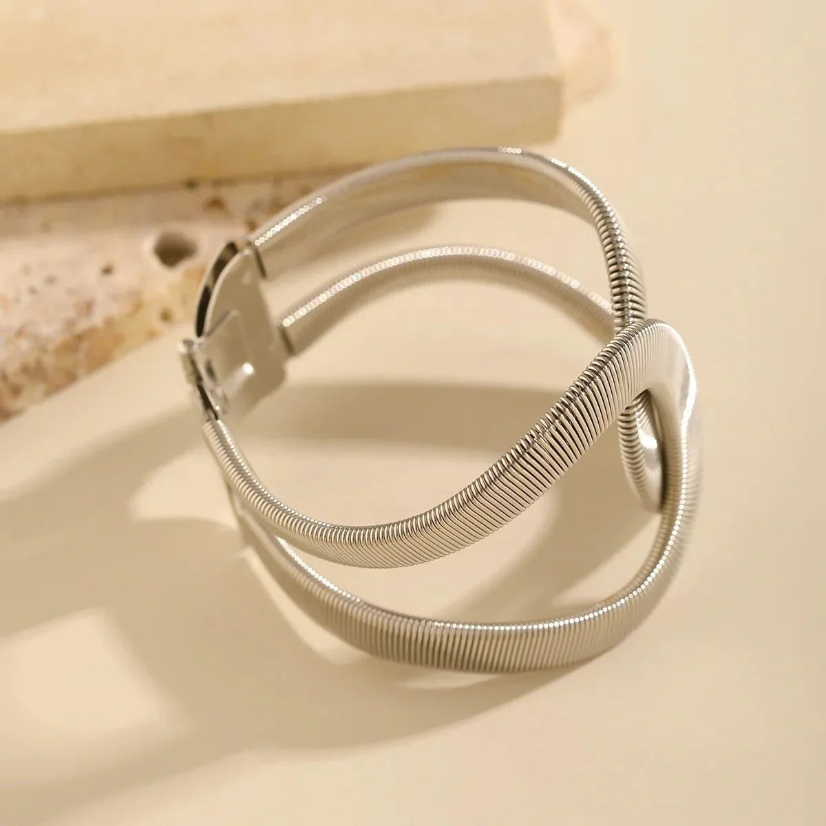 Chunky Spiraal Cuff Bracelet