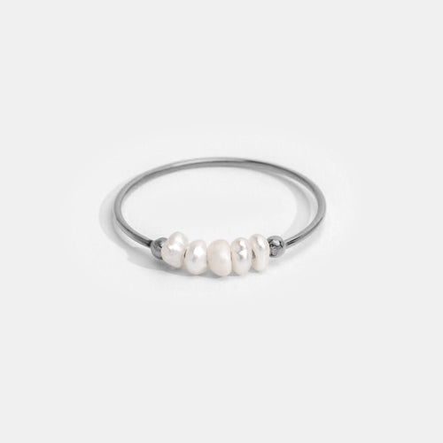 Klassieke Zoetwater Parel Zilveren Ring