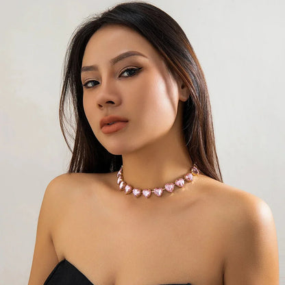 Choker Ketting Hart van Kristal