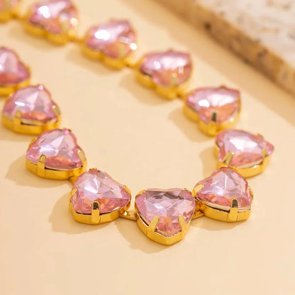 Choker Ketting Hart van Kristal