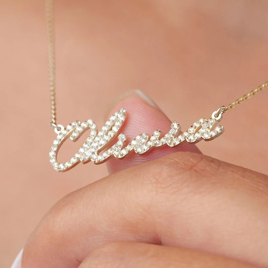 Gepersonaliseerde Diamanten Naamketting