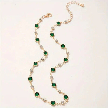 Choker Ketting met Smaragden en Diamanten