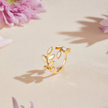 Serene – Bladgouden ring