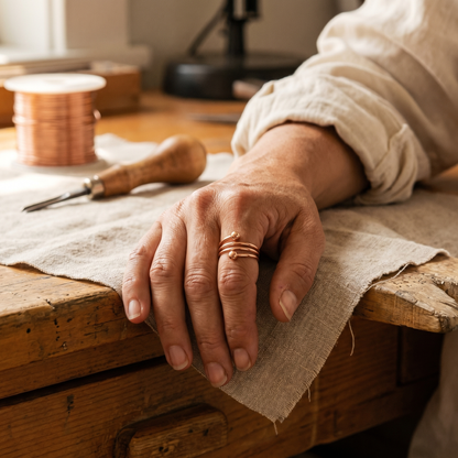 Slakkenkoperen ring