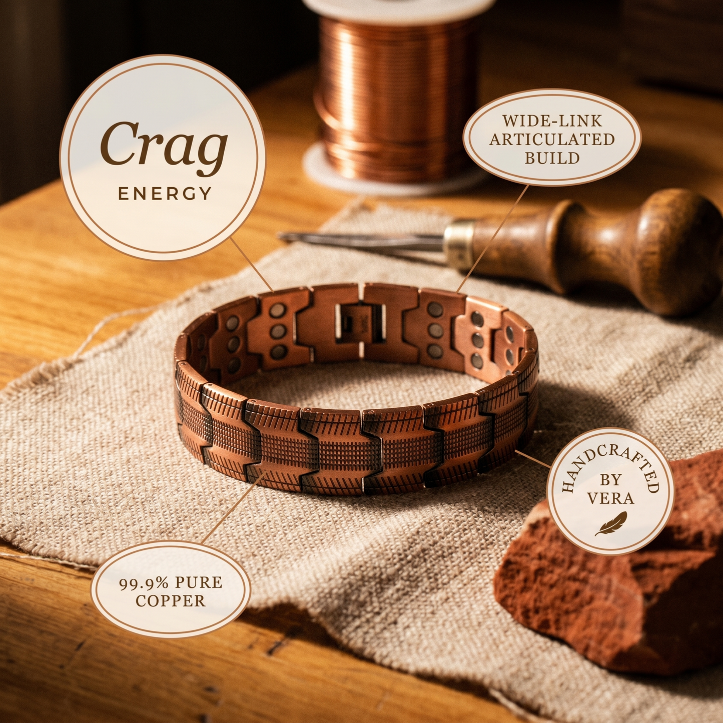 Crag Koper Armband