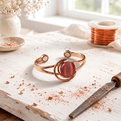 Hearth Roze Koperen Armband