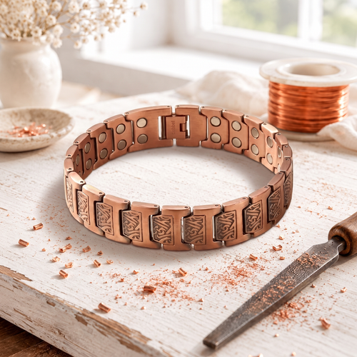 Cijfer Heren Koper Armband