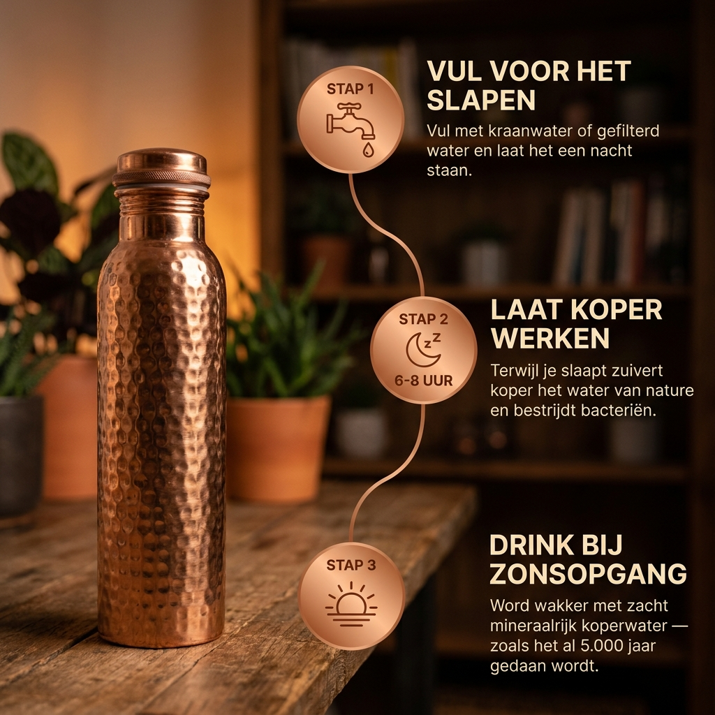 Pure Copper Water Bottle