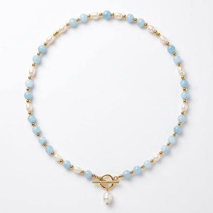 Kustblauwe Parelketting