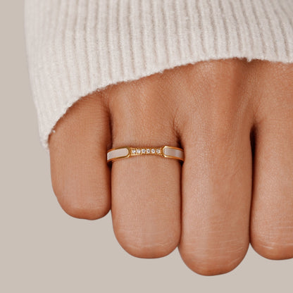 Unity – Parel & Kristal Ring