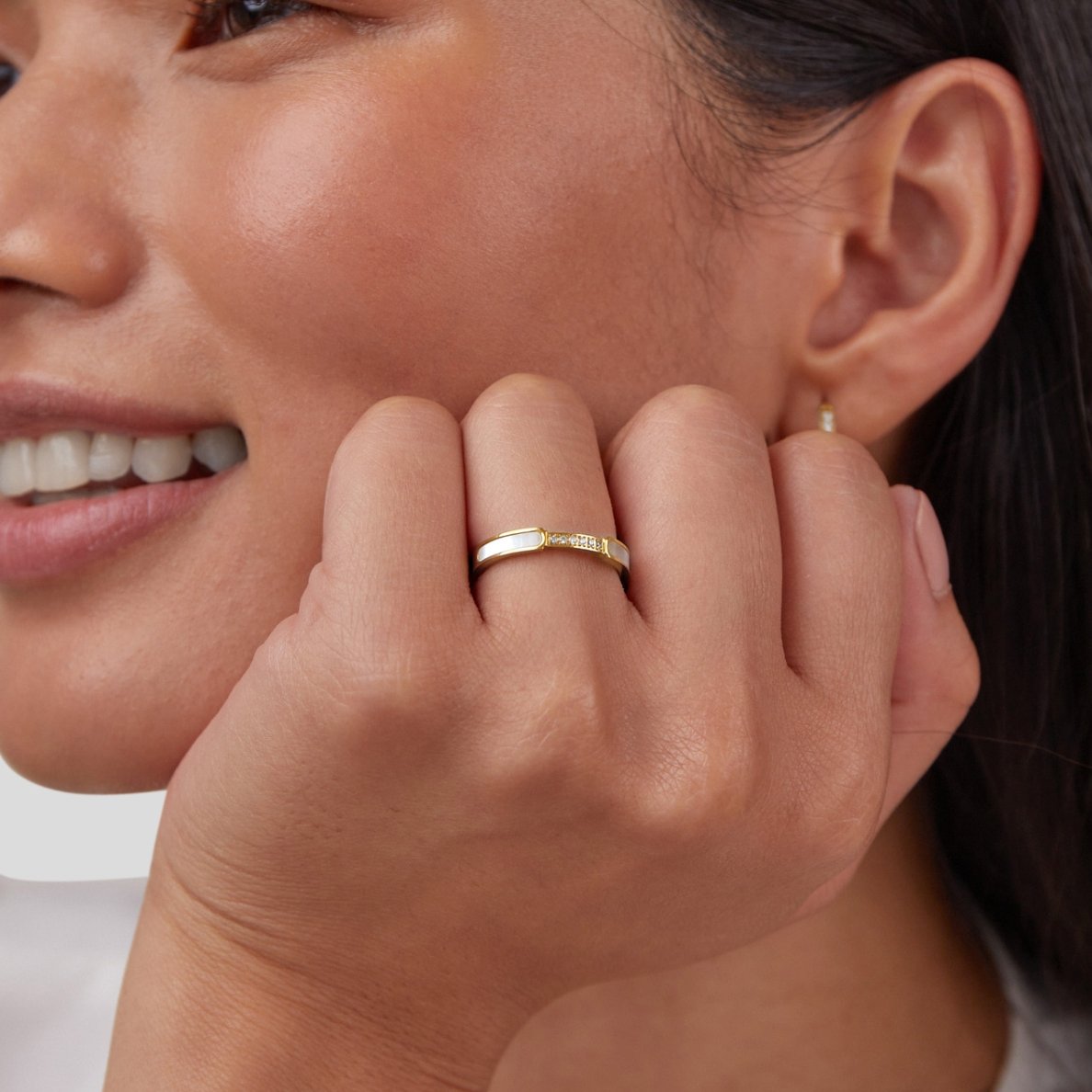 Unity – Parel & Kristal Ring