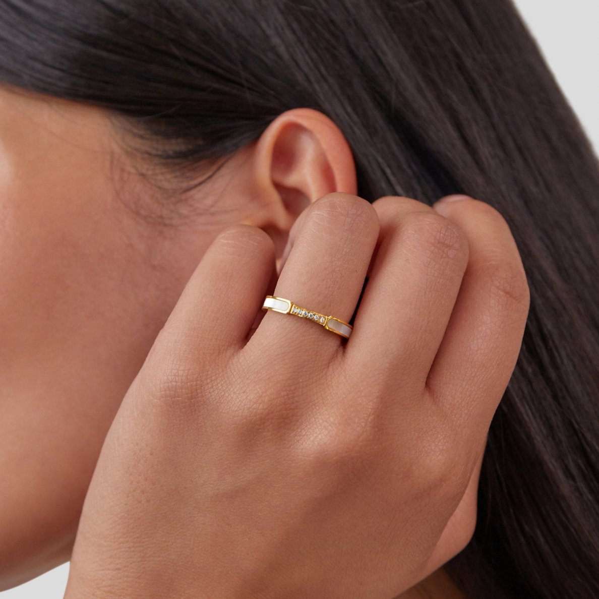 Unity – Parel & Kristal Ring