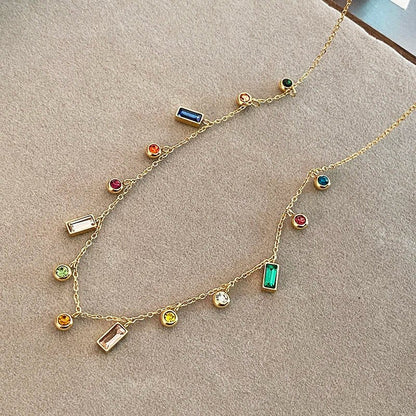 Choker Ketting met Verspreide Dainty Kristallen