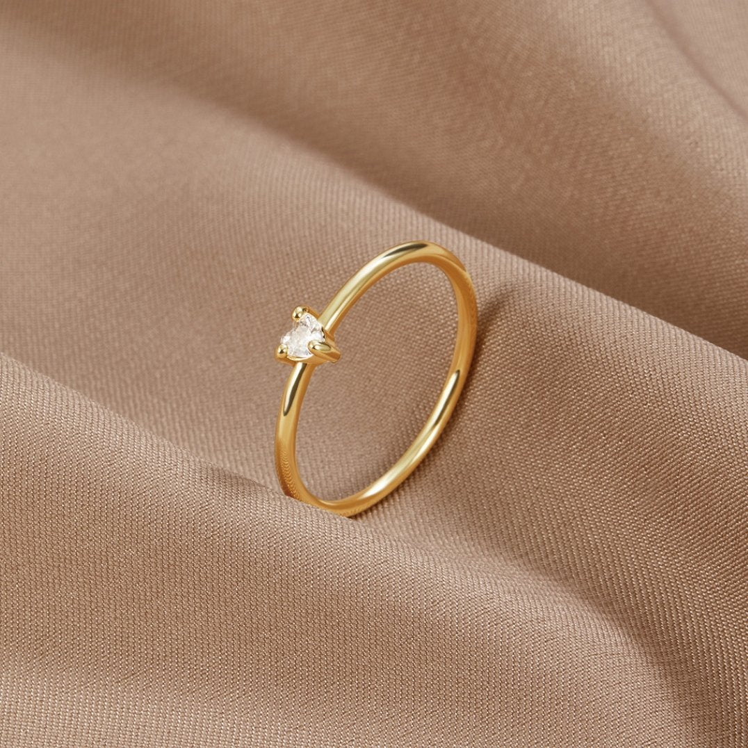 Liefde – Kristallen Hart Ring